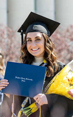 Graduates outside the Taylor Building