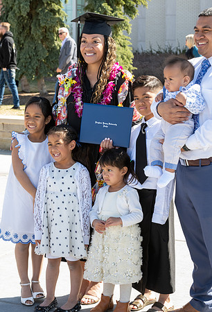 Graduates outside the Taylor Building