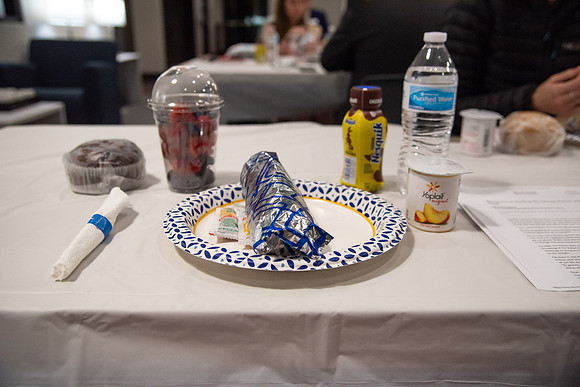 Breakfast served at the Housing and Student Living Morningside.