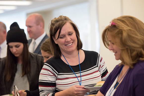Faculty members come together in preparation of the new school year.