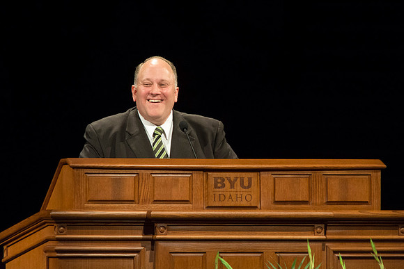 Brother Allen Jones, Student Support Director, speaks in devotional on strengthening our leadership as disciples.