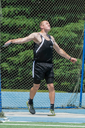 The BYU-Idaho competitive sports track teams compete against each other in the Hart Stadium.