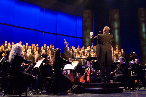 BYU-Idaho Choirs and Orchestra perform at A BYU-Idaho Christmas Concert featuring The King Singers.
