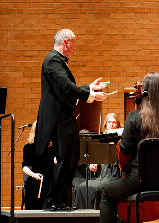 The BYU-Idaho department of music presented the Symphony Orchestra held in the Barrrus Concert Hall.