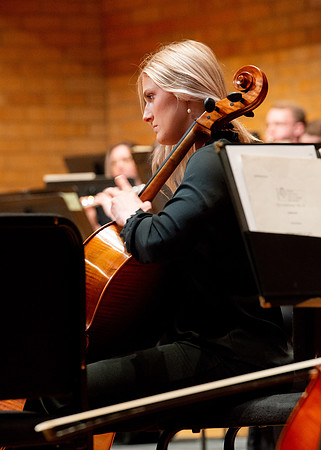 The BYU-Idaho department of music presented the Symphony Orchestra held in the Barrrus Concert Hall.