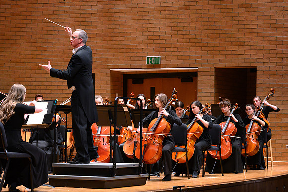 The BYU-Idaho Symphony Orchestra preformed a concert under the direction of Dr. Robert Tueller. The concert included pieces from Nikolai Rimsky-Korsakov Scheherazade and Ludwig van Beethoven.