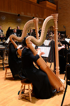 The BYU-Idaho Symphony Orchestra preformed a concert under the direction of Dr. Robert Tueller. The concert included pieces from Nikolai Rimsky-Korsakov Scheherazade and Ludwig van Beethoven.