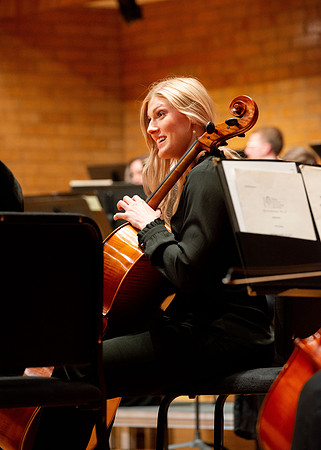 The BYU-Idaho department of music presented the Symphony Orchestra held in the Barrrus Concert Hall.