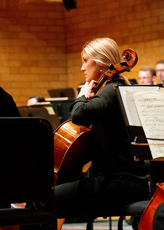 The BYU-Idaho department of music presented the Symphony Orchestra held in the Barrrus Concert Hall.