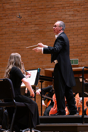 The BYU-Idaho Symphony Orchestra preformed a concert under the direction of Dr. Robert Tueller. The concert included pieces from Nikolai Rimsky-Korsakov Scheherazade and Ludwig van Beethoven.