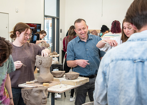 Photos from Kody Keller's morning sculpting class.