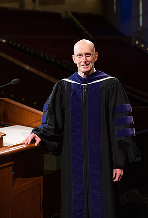 President Henry J Eyring pre-records his Commencement address for Dec 2020 graduation.
