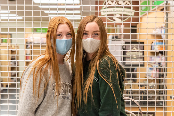 Students on campus - Jan 2021