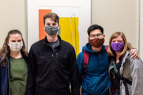 Students on campus - Jan 2021