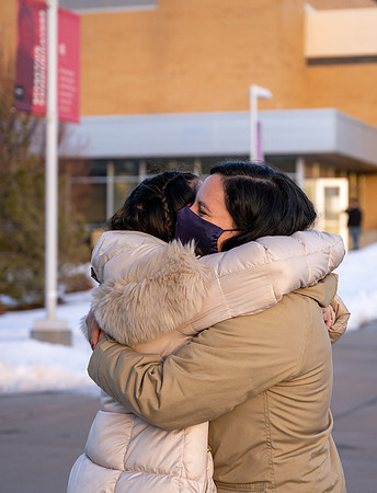 Students back to school for Winter semester. Jan 2021