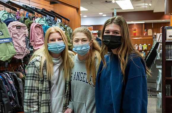Students back to school for Winter semester. Jan 2021