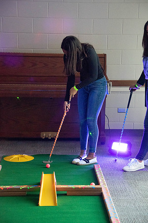 Students enjoy activities while wearing face masks to kick off the fall semester.