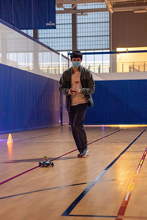 Students enjoy activities while wearing face masks to kick off the fall semester.