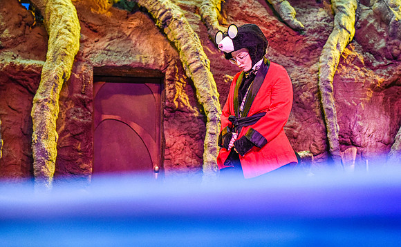 The theatre department's dress rehearsal of the Wind in the Willows in the Snow Drama Theatre.