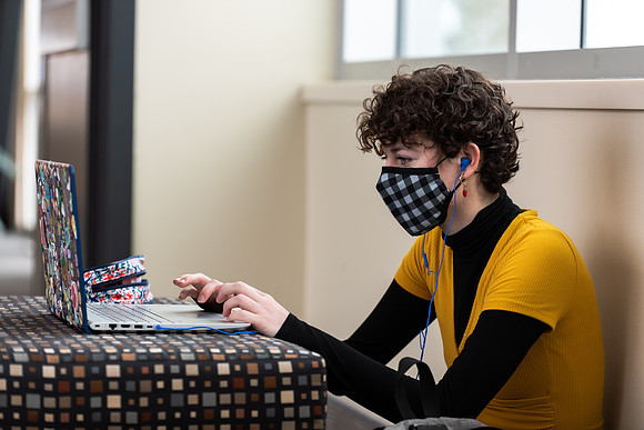 Student on campus - Jan 2021