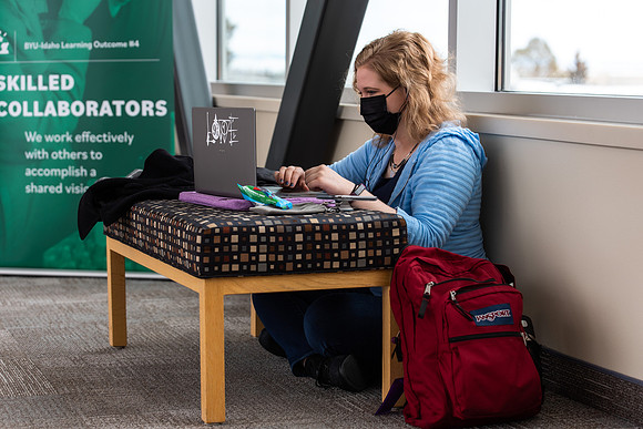 Student on campus - Jan 2021