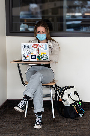 Student on campus - Jan 2021