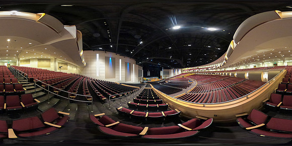 360 photo of the BYU-I Center auditorium.