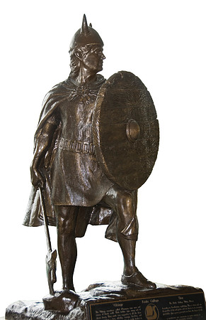 Thor statue in the Hart building foyer.