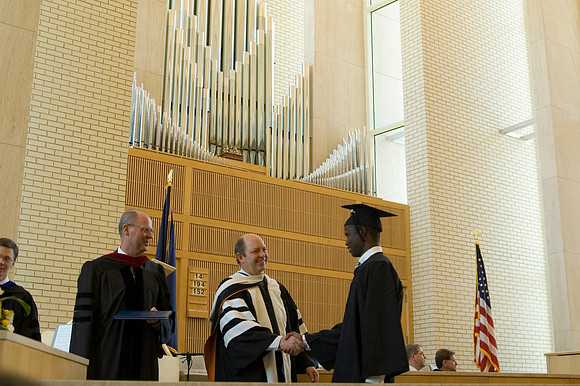 College of Education and Human Developement held convocation in Taylor Chapel.