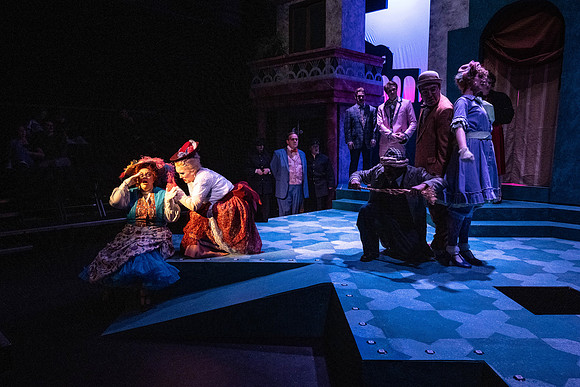 Dress rehearsal for Theater production, Comedy of Errors.