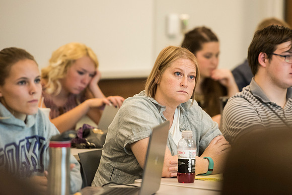 Animal Science majors listen and learn in the classroom.