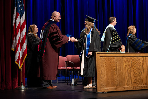 Graduates during convocation for the College of Academic Success & Interdisciplinary Studies.