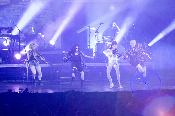 Lindsey Stirling at BYU-Idaho. A classically trained violinist from Gilbert, AZ, Lindsey has entered a futurist world of electronic big beats and animation, leaping through the music industry with ove