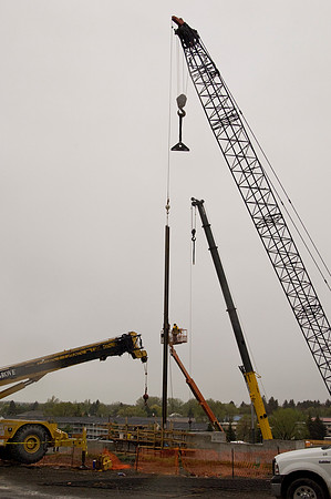 Construction on the Auditorium, later named the BYU-Idaho Center.