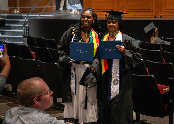 BYU-Idaho graduates participate in Convocation for the College of Business and Communication