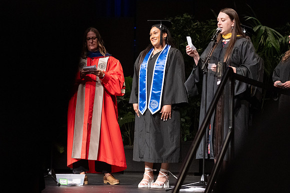 Graduates during convocation for the College of Agriculture and Life Sciences.