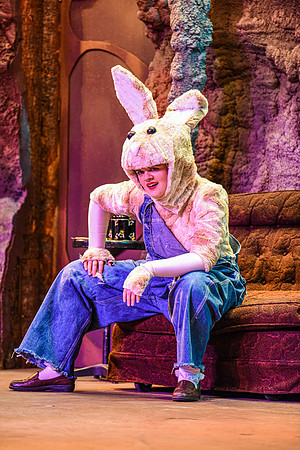 The theatre department's dress rehearsal of the Wind in the Willows in the Snow Drama Theatre.