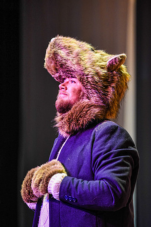 The theatre department's dress rehearsal of the Wind in the Willows in the Snow Drama Theatre.