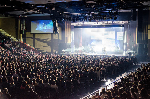 Lindsey Stirling at BYU-Idaho. A classically trained violinist from Gilbert, AZ, Lindsey has entered a futurist world of electronic big beats and animation, leaping through the music industry with ove