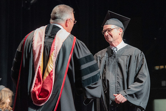 Graduates during Interdisciplinary Studies convocation.