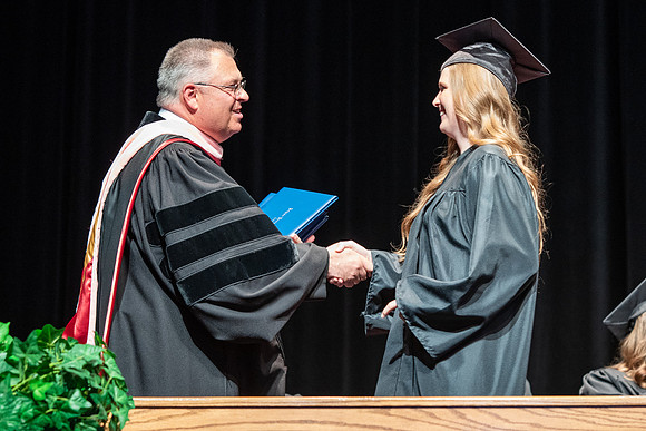 Graduates during Interdisciplinary Studies convocation.