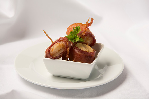 Bacon wrapped Water Chestnuts.