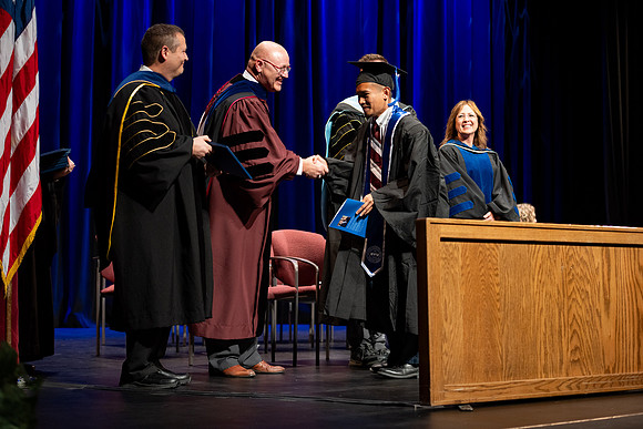 Graduates during convocation for the College of Academic Success & Interdisciplinary Studies.