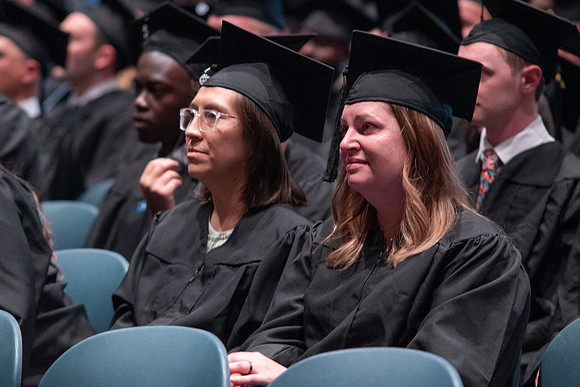 Graduates during convocation of the College of Physical Sciences and Engineering.