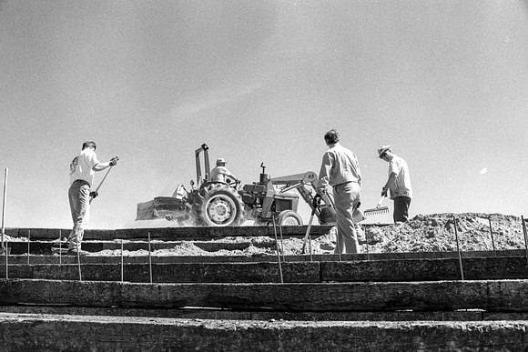 Construction of the Arboretum.