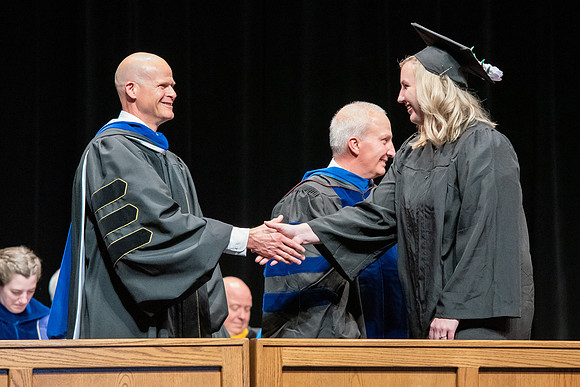 Graduates during convocation of the College of Physical Sciences and Engineering.