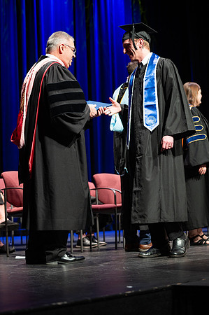 Graduates during convocation for the College of Academic Success & Interdisciplinary Studies. Speakers: Kevin Brower, Jenna Kate Wilson, Tyler Christensen