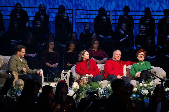 Laura Osnes performs during the Christmas concert with BYUI Student music programs.