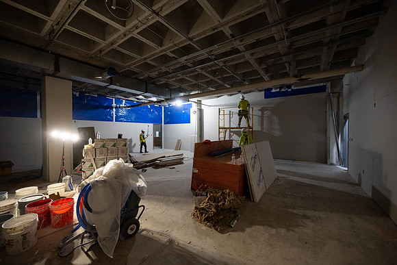 Construction progress for the David O McKay Library