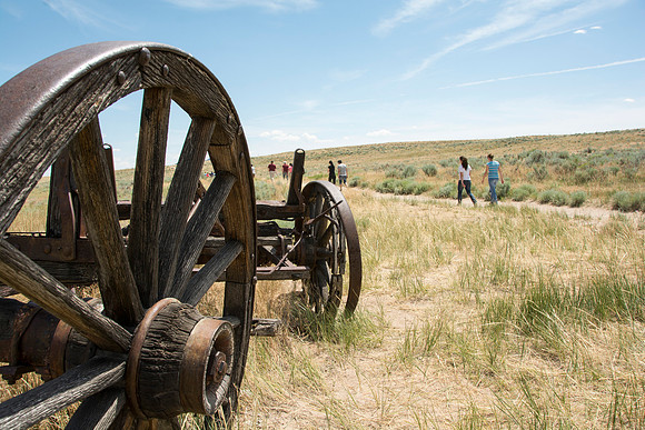 Martin's Cove, a place of refuge for handcart pioneers who were caught in an early winter storm en-route to Salt Lake City, UT.